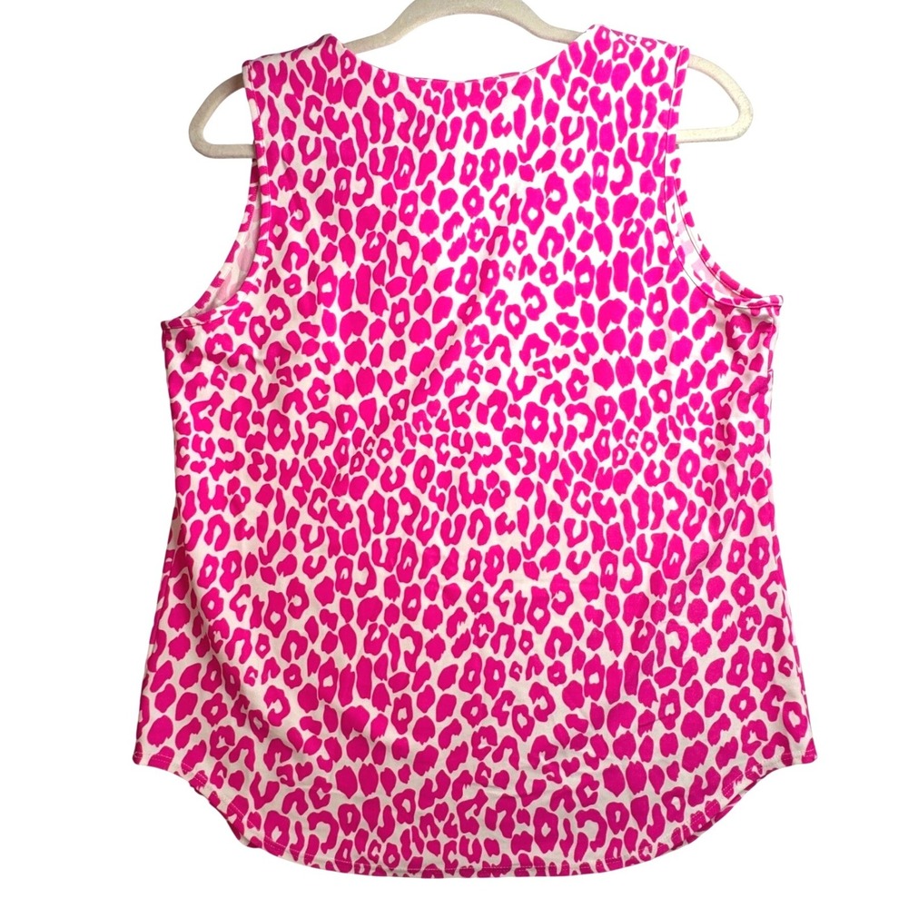 Jude Connally Ali Top Morgan Skort Set Pink White Leopard Animal Print Womens L - Picture 5 of 12